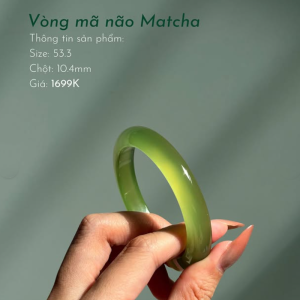 Vòng Mã não Matcha