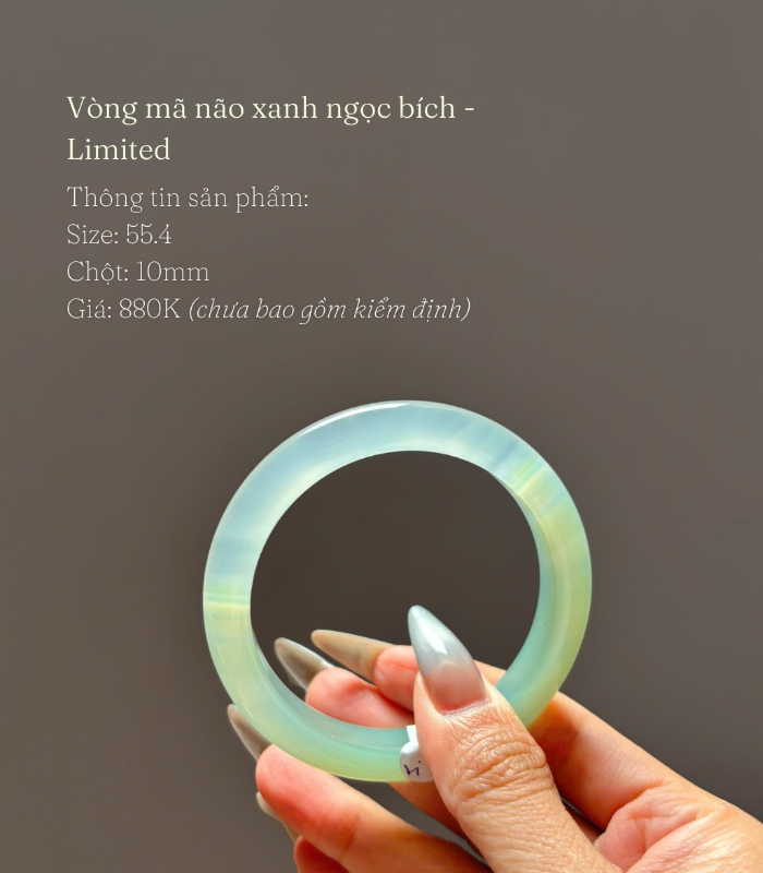 Vòng Mã não Xanh ngọc bích - Ảnh 2