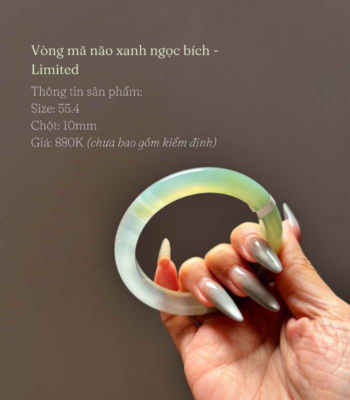 Vòng Mã não xanh ngọc bích